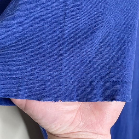 Vintage Guess 80s Guess Georges Marciano 1989 NAUTIQUE T Shirt Blue Size Large - Picture 4 of 8